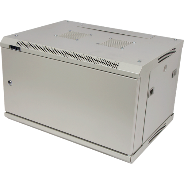 Шкаф настенный серии Pro, 9U 600x450, металлическая дверь LANMASTER арт. TWT-CBWPM-9U-6x4-GY