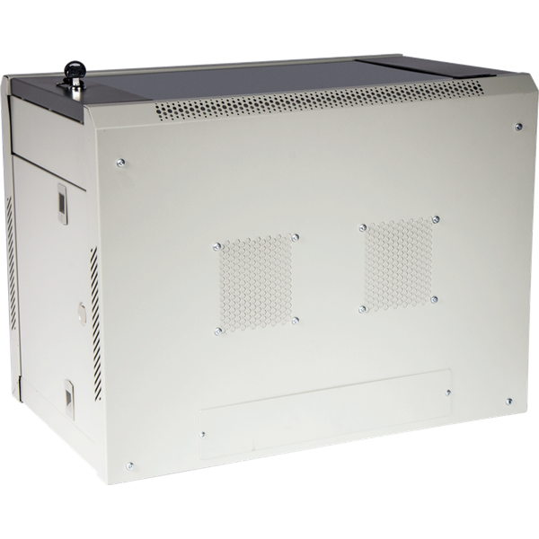 Шкаф настенный серии Pro, 9U 600x450, металлическая дверь LANMASTER арт. TWT-CBWPM-9U-6x4-GY