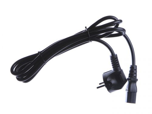 Power Cube кабель питания, разъем: Schuko(евровилка) - IEC 320 C13, длина 1.8 м., сечение 3x1.00, 16А, медь+ ПВХ, с заземлением, Россия, цвет черный PowerCube арт. RPC-186BLXL-PRO1,8