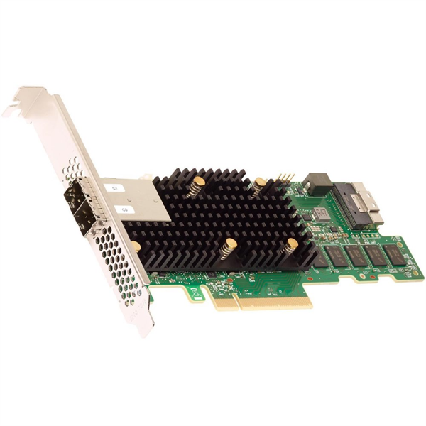 Broadcom RAID Controller 9580-8I8E, PCIe 4.0 x8 LP, Tri-Mode SAS/SATA/NVMe, RAID 0,1,5,6,10,50,60, 16port (1*int SFF8654 + 2*ext SFF8644), 8GB Cache, SAS3916, RTL Broadcom_LSI арт. 05-50076-00