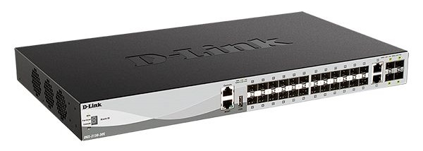 Коммутатор D-Link PROJ Управляемый L3 стекируемый коммутатор, 24x1000Base-X SFP, 2x10GBase-T, 4x10GBase-X SFP+, CLI, порт управления 1000Base-T, консольный порт RJ-45, 1xUSB, RPS, поддержка Dying Gasp арт. DGS-3130-30S/B1A