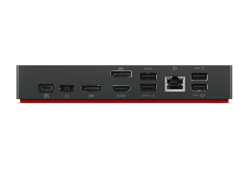 ThinkPad Universal USB-C Dock (2x DP 1.4, 1x HDMI 2.0, 3x USB 3.1, 2x USB 2.0, 1x USB-C, 1x RJ-45, 1x Combo Audio Jack 3.5mm) Lenovo арт. 40AY0090EU