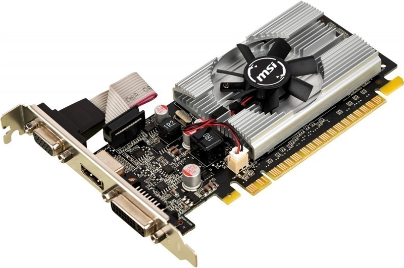 MSI N210-1GD3/LP  GeForce 210 1024Mb 64 DDR3 460/800 DVIx1 HDMIx1 CRTx1 low profile RTL