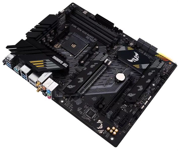 ASUS TUF GAMING B550-PLUS WIFI II, Socket AM4, B550, 4*DDR4, HDMI+DP, CrossFireX, SATA3 + RAID, Audio, 2,5Gb LAN, USB 3.2*8, USB 2.0*6, COM*1 header (w/o cable) ATX ; 90MB19U0-M0EAY0