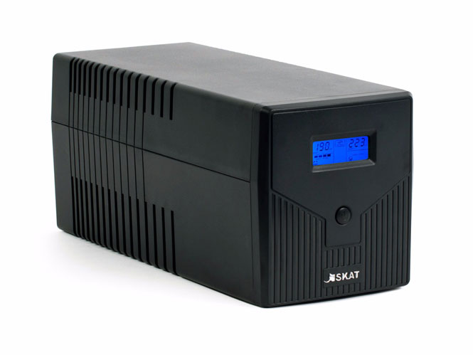ИБП (456) Бастион SKAT-UPS 1000ВА/600Вт/Line-Interactive/АКБ 7Ачх2/220В/2xC13/3 л.г./МПТ арт. SKAT-UPS 1000/600