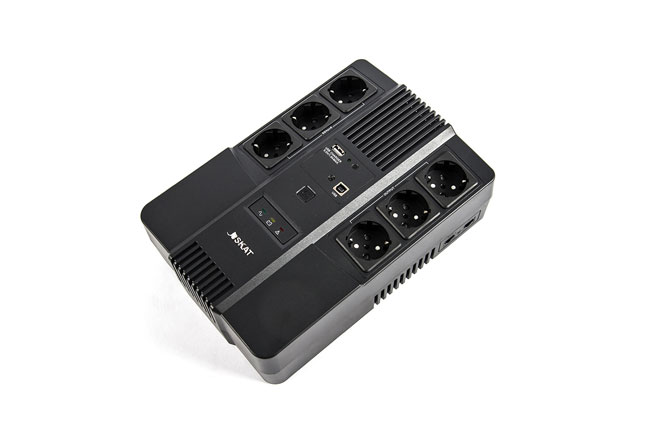 (452) Бастион SKAT-UPS AI 800ВА/480Вт/line-interactive/АКБ 9Ачx1/ 3xSchuko 3xSchuko/3 л.г.