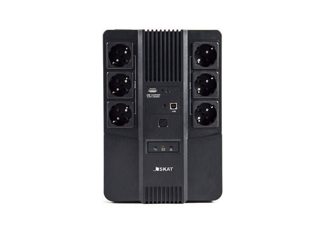 (452) Бастион SKAT-UPS AI 800ВА/480Вт/line-interactive/АКБ 9Ачx1/ 3xSchuko 3xSchuko/3 л.г.