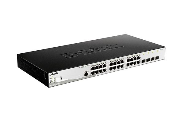 Коммутатор D-Link Управляемый L2 PoE-коммутатор, 24x1000Base-T PoE, 4x1000Base-X SFP, PoE-бюджет 193 Вт, защита от статического электричества до 6 кВ, CLI, консольный порт RJ-45, поддержка Dying Gasp арт. DGS-1210-28P/ME/B2A