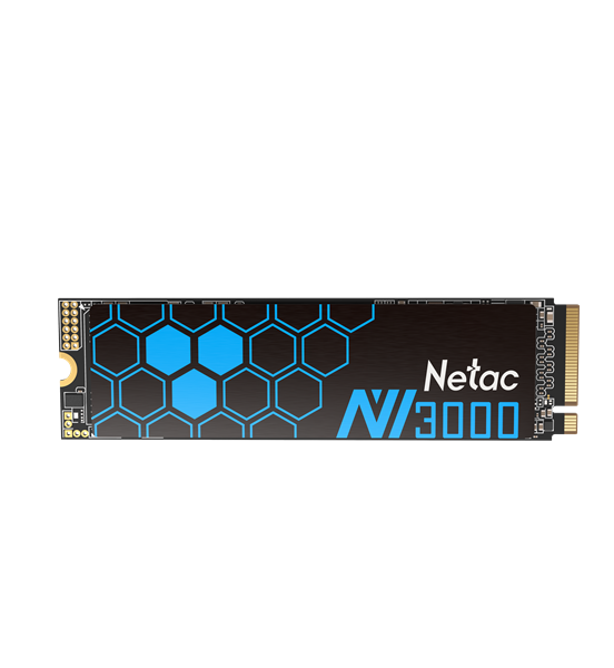 SSD накопитель Netac SSD NV3000 2TB PCIe 3 x4 M.2 2280 NVMe 3D NAND, R/W up to 3300/2900MB/s, IOPS(R4K) 320K/280K, TBW 1200TB, with heat sink, 5y wty