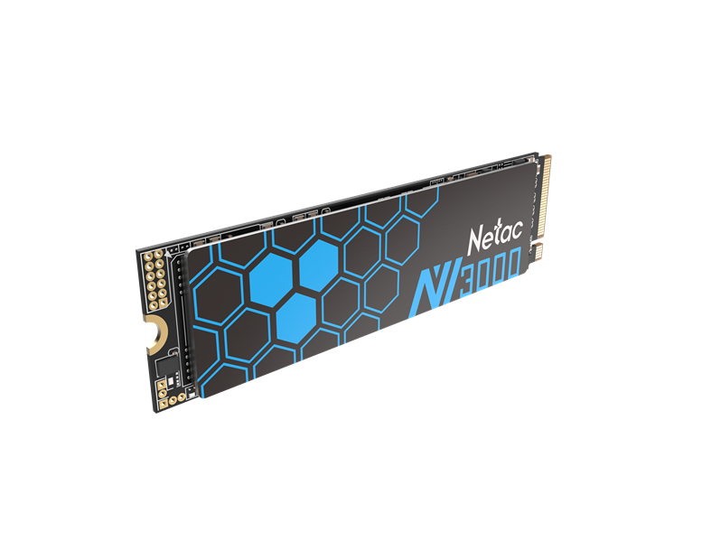 SSD накопитель Netac SSD NV3000 2TB PCIe 3 x4 M.2 2280 NVMe 3D NAND, R/W up to 3300/2900MB/s, IOPS(R4K) 320K/280K, TBW 1200TB, with heat sink, 5y wty