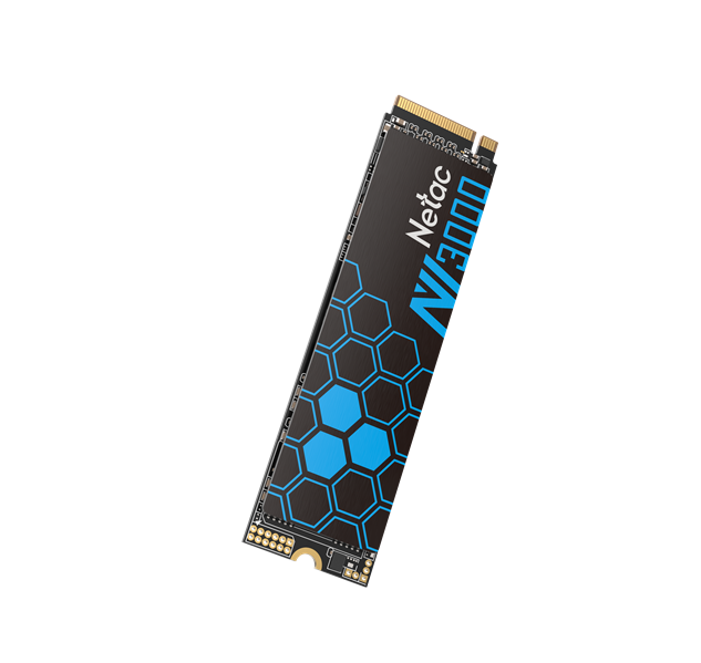 SSD накопитель Netac SSD NV3000 2TB PCIe 3 x4 M.2 2280 NVMe 3D NAND, R/W up to 3300/2900MB/s, IOPS(R4K) 320K/280K, TBW 1200TB, with heat sink, 5y wty