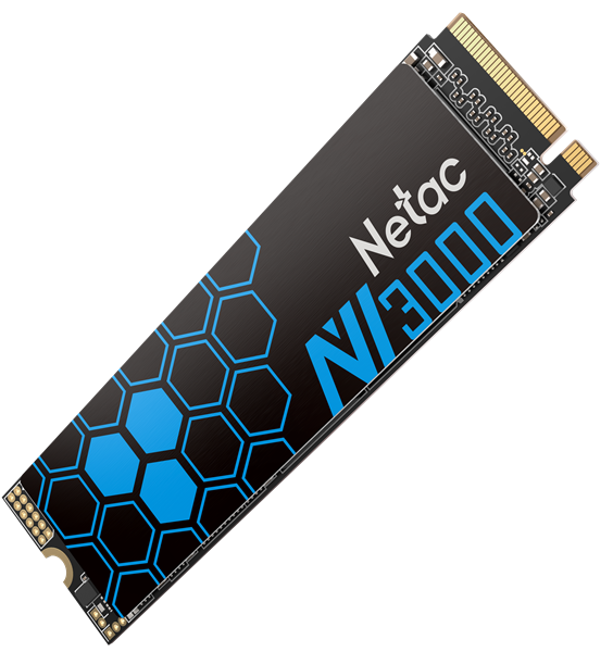 Netac SSD NV3000 250GB PCIe 3 x4 M.2 2280 NVMe 3D NAND, R/W up to 3000/1400MB/s, IOPS(R4K) 160K/120K, TBW 150TB, with heat sink, 5y wty арт. NT01NV3000-250-E4X