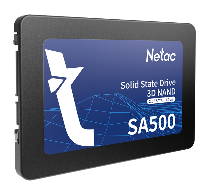 Netac SSD SA500 128GB 2.5 SATAIII 3D NAND, R/W up to 500/400MB/s, TBW 60TB, 3y wty
