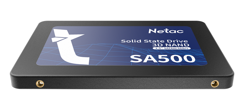 Netac SSD SA500 128GB 2.5 SATAIII 3D NAND, R/W up to 500/400MB/s, TBW 60TB, 3y wty