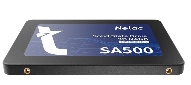 SSD накопитель Netac SSD SA500 120GB 2.5 SATAIII 3D NAND, R/W up to 500/400MB/s, TBW 60TB, 3y wty