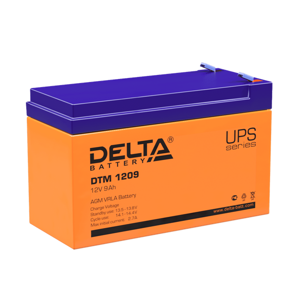 Delta Аккумуляторная батарея для ИБП DTM 1209 (12V / 9Ah) (4614010050010)
