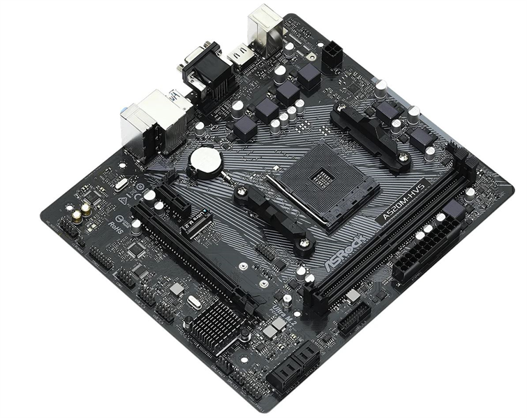 Материнская плата ASROCK A520M-HVS, AM4, A520, 2*DDR4, 4*SATA, 1*M.2, 4*USB 3.2, 2*USB 2.0, 1*PCIx16, 1*PCIx1, D-Sub+HDMI, mATX