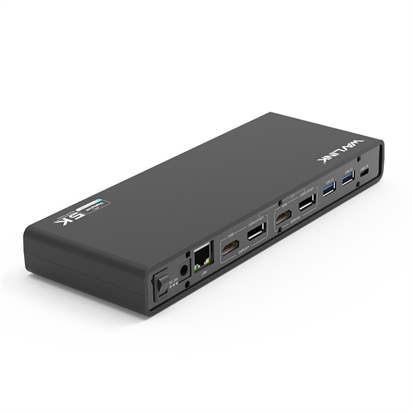 Docking Station WAVLINK USB-CandUSB3.0 Ultra 5K(Dual 4K) Universal Include 20V/2.5A Power Adaper/ 6xUSB3.0/2xDP 4K 60HZ/2xHDMI 4K 60HZ/1xGigabit LAN/1xAudio In/Out/ Not Support Power Delivery арт. WL-UG69DK1