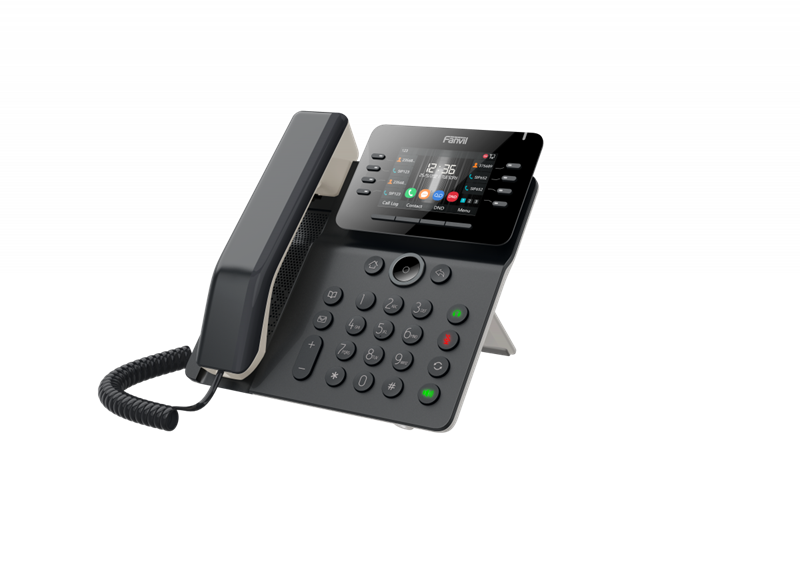 Fanvil V64, 12 SIP-акк., 3,5", 480x320 Цвет. экран, POE, БП в комп., 2x1 Gbps, Wi-Fi, BT 4.2