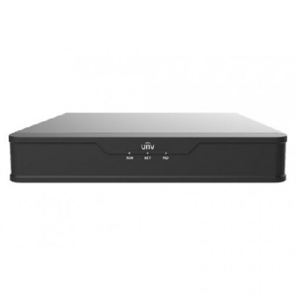 Uniview Видеорегистратор IP 4-х канальный 4K; Входящий поток на запись до 64Мбит/с; Поддерживаемые форматы сжатия: Ultra 265/H.265/H.264; Запись: разрешение до 4K; HDD: 1 SATA3 до 6Тб; Декодирование: арт. NVR301-04S3-RU