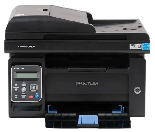 Pantum M6550NW, P/C/S, Mono laser, А4, 22 ppm (max 20000 p/mon), 600 MHz, 1200x1200 dpi, 128 MB RAM, ADF35, paper tray 150 pages, USB, LAN, WiFi, start. cartridge 1 (существенное повреждение коробки) арт. M6550NW-NC2