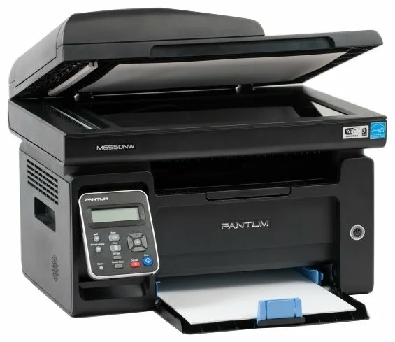 Pantum M6550NW, P/C/S, Mono laser, А4, 22 ppm (max 20000 p/mon), 600 MHz, 1200x1200 dpi, 128 MB RAM, ADF35, paper tray 150 pages, USB, LAN, WiFi, start. cartridge 1 (существенное повреждение коробки) арт. M6550NW-NC2