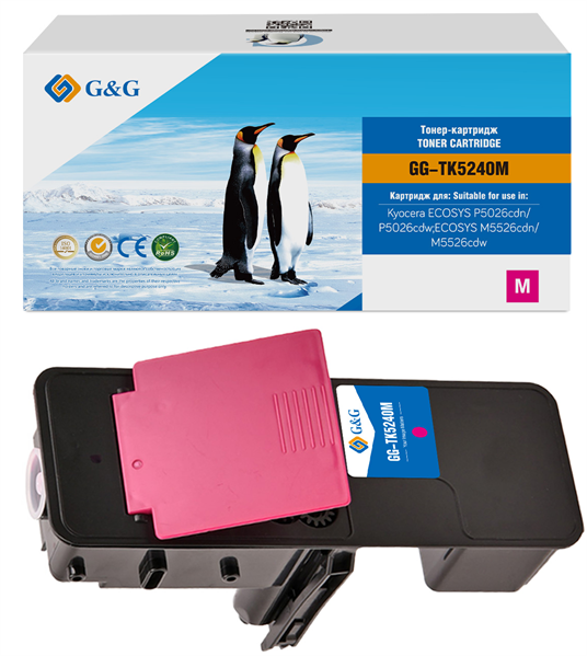 G&G GG-TK5240M пурпурный (3000стр.) для Kyocera ECOSYS P5026cdn/P5026cdw;ECOSYS M5526cdn/M5526cdw