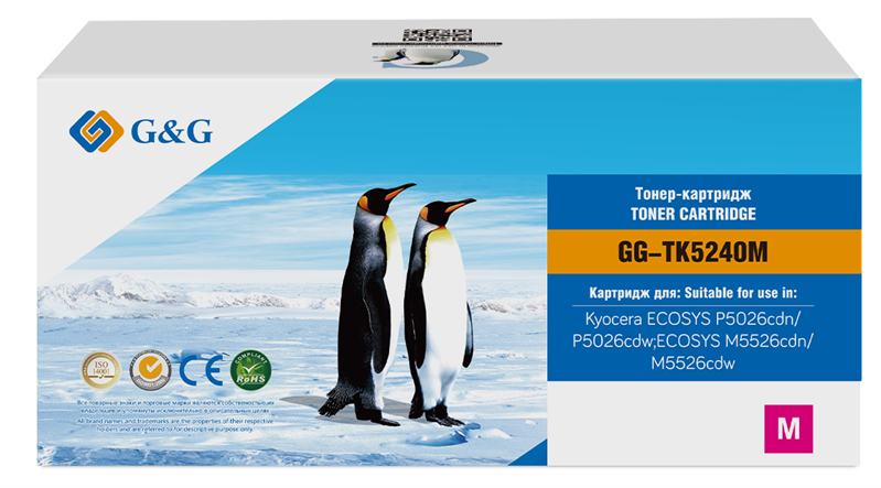 G&G GG-TK5240M пурпурный (3000стр.) для Kyocera ECOSYS P5026cdn/P5026cdw;ECOSYS M5526cdn/M5526cdw