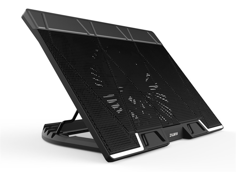 Zalman ZM-NS3000 Notebook Cooling Stand, Up to 17” Laptop, 200mm fan, 6 level angle adjustment