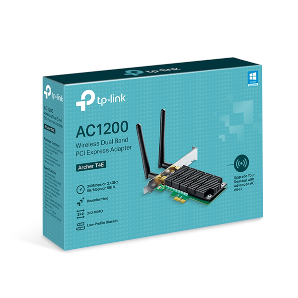 Tp-Link Archer T4E, AC1200 Dual Band Wi-Fi PCI Express Adapter