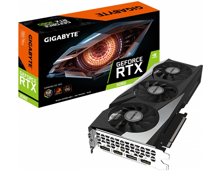 Видеокарта GIGABYTE RTX3060 GAMING OC 12GB арт. GV-N3060GAMING OC-12GD 2.0