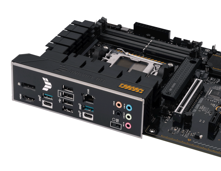 Материнская плата ASUS TUF GAMING B650-PLUS, AM5, B650, 4*DDR5, 4*SATA, 3*M.2, 2*USB 3.2, 4*USB 2.0, Type-C, 3*PCIx16, 2*PCIx1, DP+HDMI, ATX; 90MB1BY0-M0EAY0