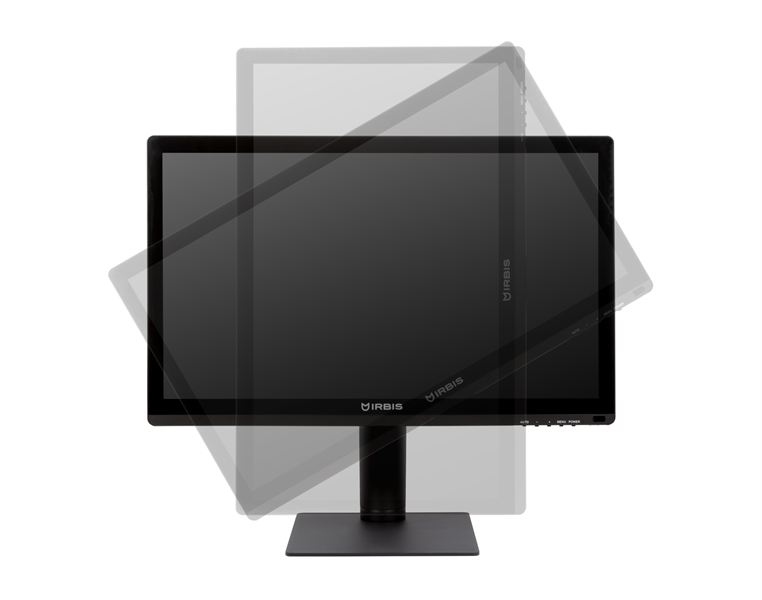 Монитор 23.8'' IRBIS SMARTVIEW 24 LED Monitor Touch 1920x1080 16:9 IPS 250 cd/m2 1000:1 3ms 178°/178° VGA HDMI DP USB Audio output 100Hz Tilt Height Swivel Pivot Speakers, внутр. Бп, Black 3y (China)