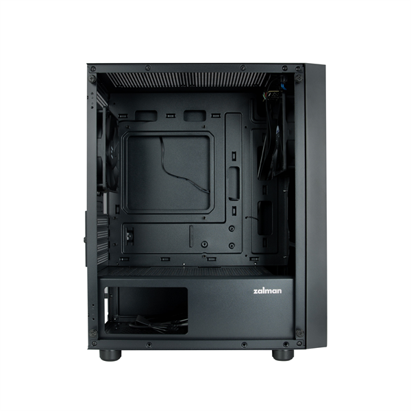 ZALMAN T3 PLUS, MATX, BLACK, WINDOW, 2x3.5", 3x2.5", 1xUSB2.0, 1xUSB3.0, FRONT 1x120mm, REAR 1x120mm