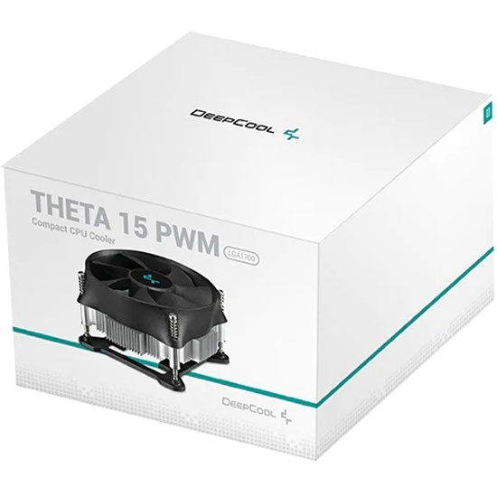DEEPCOOL THETA 15 PWM 1700 LGA1700 низкопрофильный 52mm (64шт/кор, TDP 65W, PWM, Fan 100mm, на винтах) Color BOX (DP-ICAS-T15P-17)