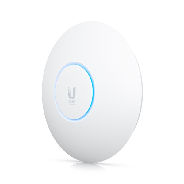 Ubiquiti Access Point U6 Enterprise WiFi 6 support (2.4/5/6 GHz bands), 10.2 Gbps aggregate throughput rate, (1) 2.5GbE RJ45 port (PoE In)Powered with PoE+ арт. U6-Enterprise