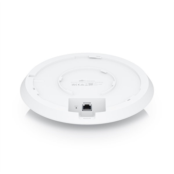 Ubiquiti Access Point U6 Enterprise WiFi 6 support (2.4/5/6 GHz bands), 10.2 Gbps aggregate throughput rate, (1) 2.5GbE RJ45 port (PoE In)Powered with PoE+ арт. U6-Enterprise