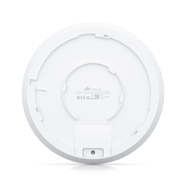 Ubiquiti Access Point U6 Enterprise WiFi 6 support (2.4/5/6 GHz bands), 10.2 Gbps aggregate throughput rate, (1) 2.5GbE RJ45 port (PoE In)Powered with PoE+ арт. U6-Enterprise