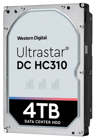 Western Digital Ultrastar DC HС310 HDD 3.5" SAS 4TB, 7200 rpm, 256MB buffer, 512e, 0B36048, 1 year арт. HUS726T4TAL5204