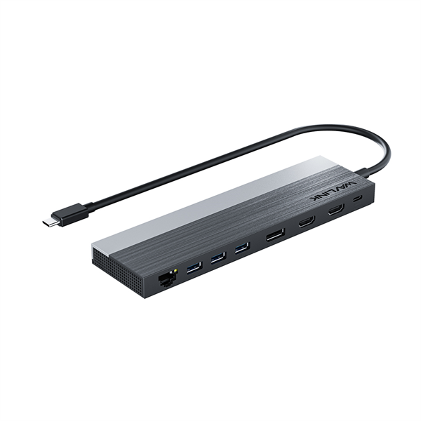док-станция Docking Station WAVLINK USB-C Triple Display /85W PowerDelivery/2xUSB3.0/2xUSB2.0/1xUSB C/1xDP/2xHDMI/1xGigabit LAN/1xAudio In/Out/1xSD/Micro SD CardReader