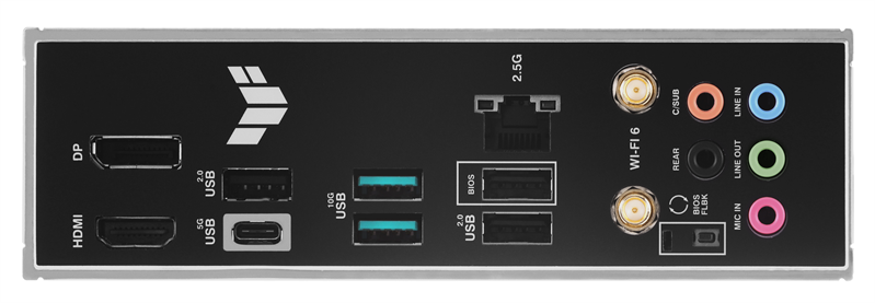 ASUS TUF GAMING A620-PRO WIFI, AM5, A620, 4*DDR5, 4*SATA, 2*M.2, 2*USB 3.2, 3*USB 2.0, Type-C, 2*PCIx16, 2*PCIx1, DP+HDMI, ATX; 90MB1FR0-M0EAY0
