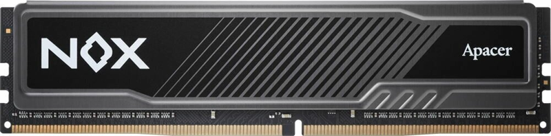 Оперативная память Apacer  DDR4  8GB  3200MHz DIMM NOX Black Gaming Memory (PC4-25600) CL16 1.35V Intel XMP 2.0, Heat Sink (Retail) 1024*8  3 years (AH4U08G32C28YMBAA-1)