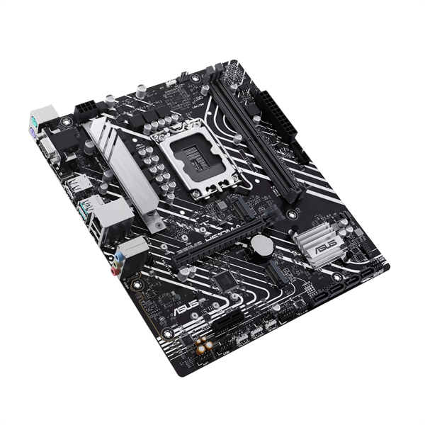Материнская плата ASUS PRIME H610M-A-CSM, LGA1700, H610, 2*DDR5, 4*SATA, 2*M.2, 2*USB 3.2, 4*USB 2.0, 1*PCIx16, 1*PCIx1, HDMI+DP+D-Sub, mATX; 90MB1G20-M0EAYC