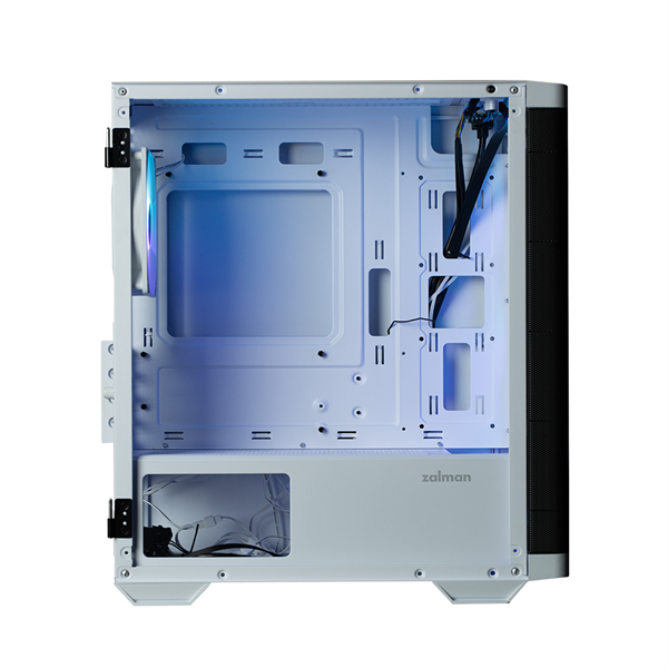 ZALMAN M4 White, MATX, WHITE, WINDOW, 1xCombo (3.5'' or 2.5''), 1x3.5", 2x2.5", 1xUSB2.0, 2xUSB3.0, FRONT 3x120mm ARGB, REAR 1x120mm ARGB (незначительное повреждение коробки) арт. M4 White-NC1