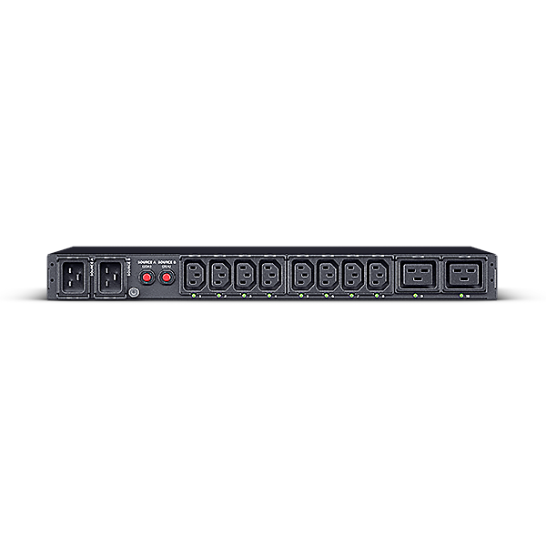 CyberPower ATS CyberPower (PDU20SWHVIEC10ATNET) 1U type, 16Amp,SNMP, plug IEC 320 C20, (8) IEC 320 C13 (2) IEC 320 C19 арт. PDU44005