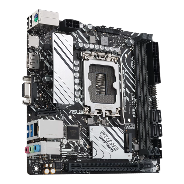 ASUS PRIME H610I-PLUS-CSM, LGA1700, B610, 2*DDR5, 4*SATA, 1*M.2, 2*USB 3.2, 2*USB 2.0, 1*PCIx16, HDMI+DP+VGA, mITX; 90MB1GB0-M0EAYC