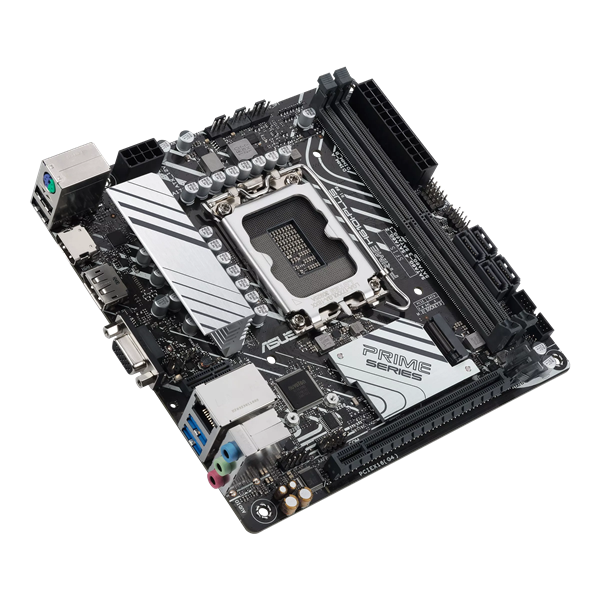 ASUS PRIME H610I-PLUS-CSM, LGA1700, B610, 2*DDR5, 4*SATA, 1*M.2, 2*USB 3.2, 2*USB 2.0, 1*PCIx16, HDMI+DP+VGA, mITX; 90MB1GB0-M0EAYC
