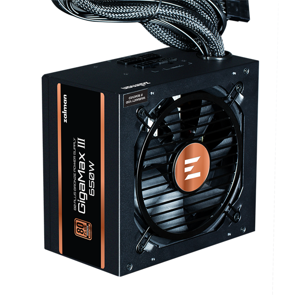 Zalman ZM850-GV3, 850W, ATX12V v3.0, Gen 5.0, APFC, 12cm Fan, 80+ Bronze, Retail