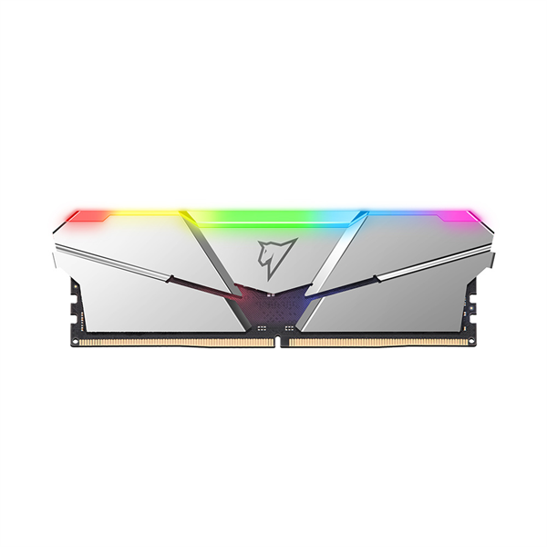 Netac Shadow RGB 32GB (2x16GB) DDR5-5600 (PC5-44800) C40 40-40-40-77 1.2V XMP Dual DIMM Kit Silver арт. NTSRD5P56DP-32S