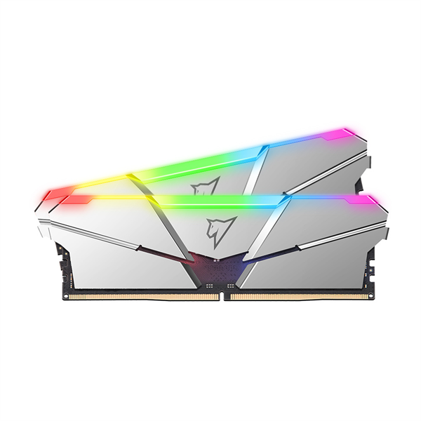Netac Shadow RGB 32GB (2x16GB) DDR5-5600 (PC5-44800) C40 40-40-40-77 1.2V XMP Dual DIMM Kit Silver арт. NTSRD5P56DP-32S